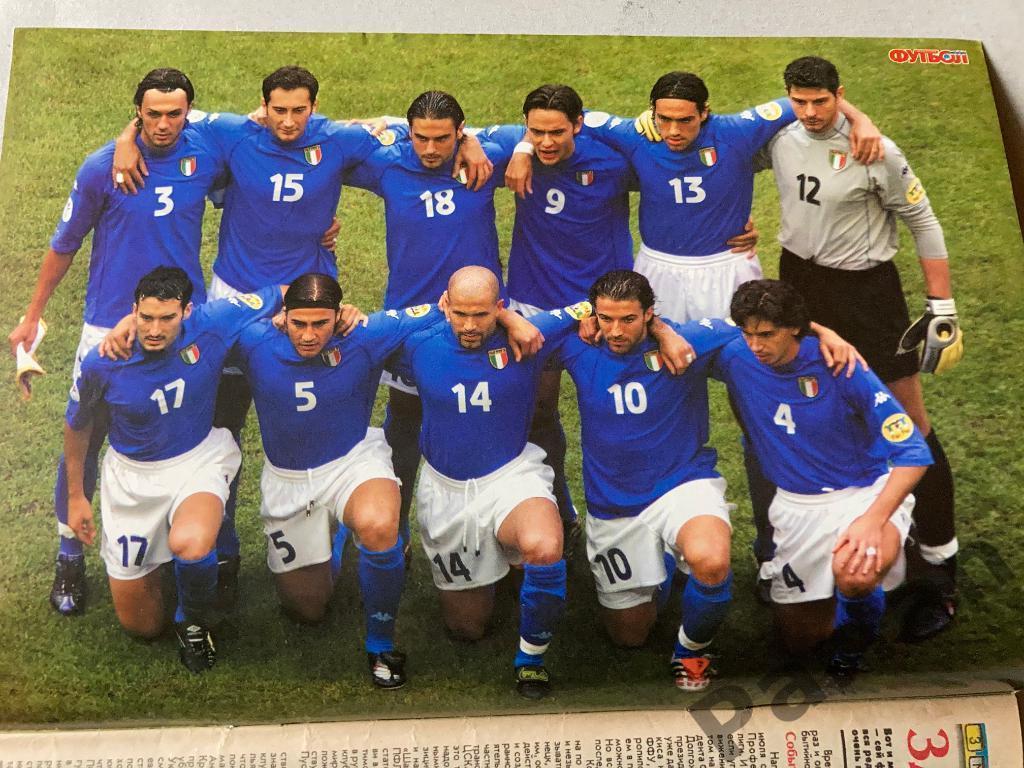 Журнал Еженедельник Футбол Украина 2000 №28 Постер Италия Испания 1