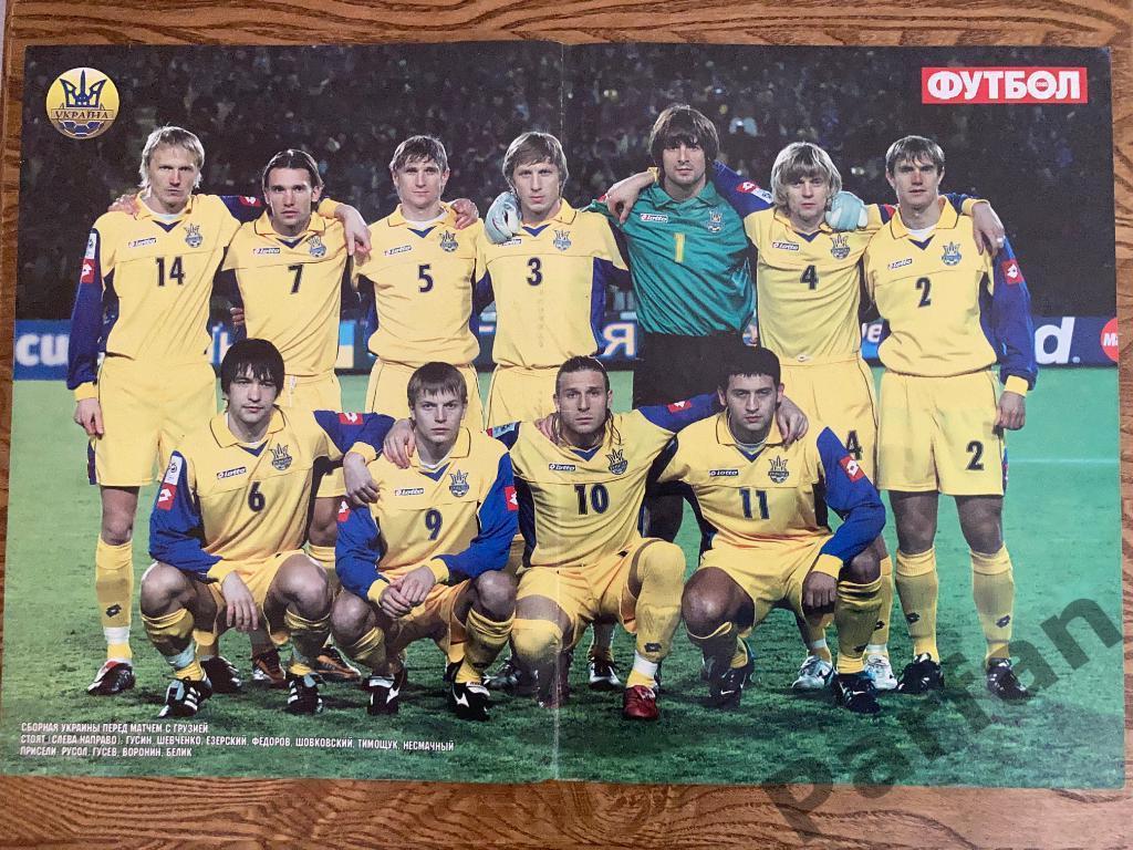 Постер Украина из журнала Футбол