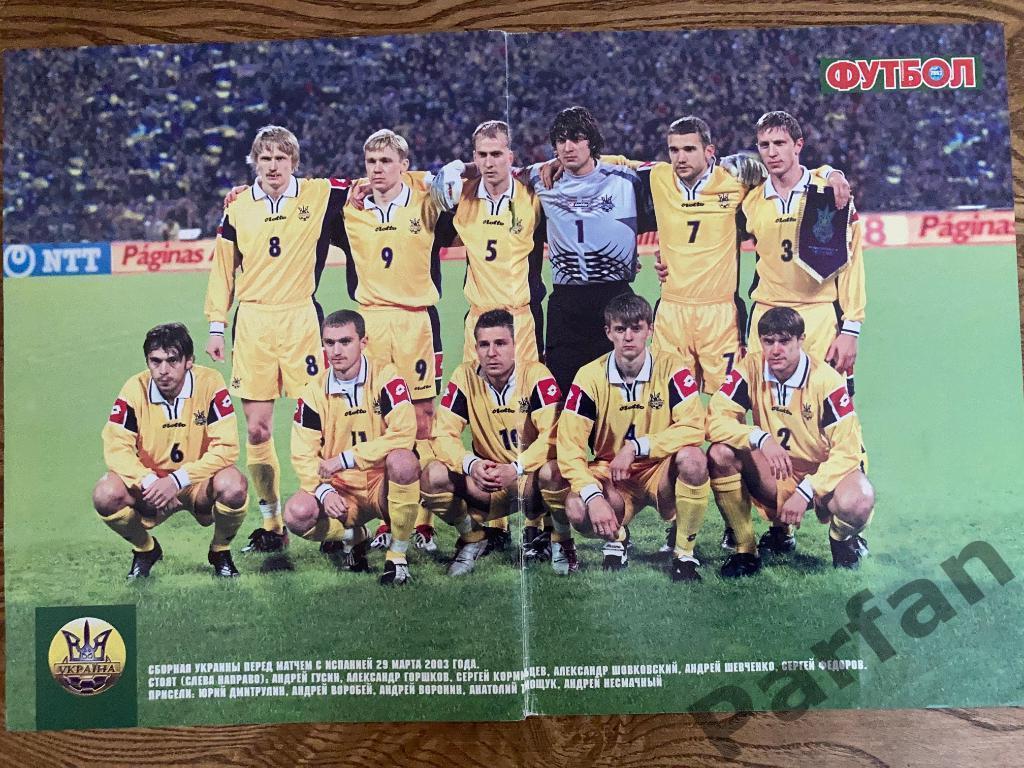 Постер Украина из журнала Футбол