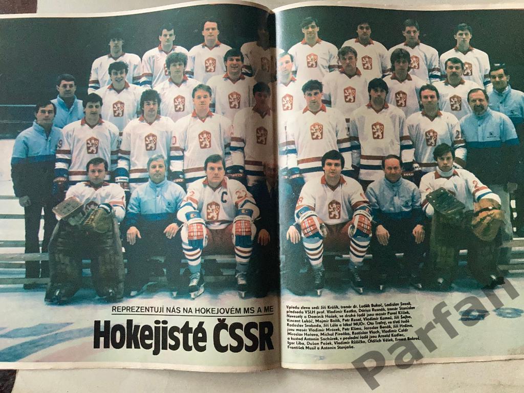 Стадион/Stadion 1985 №17 Хоккей ЧССР 1