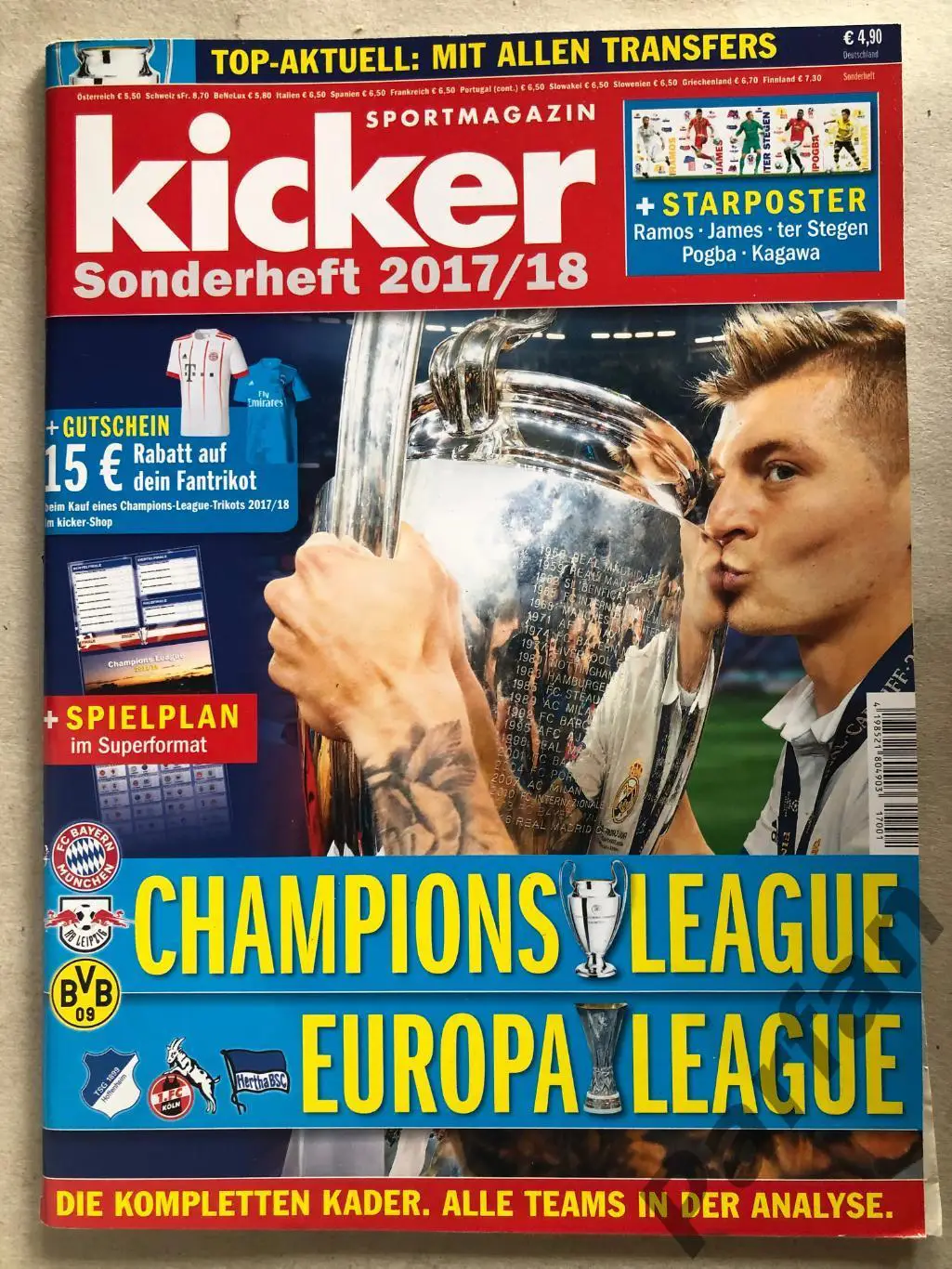 Футбол спецвыпуск Кикер/Kicker Champions league 2017/18