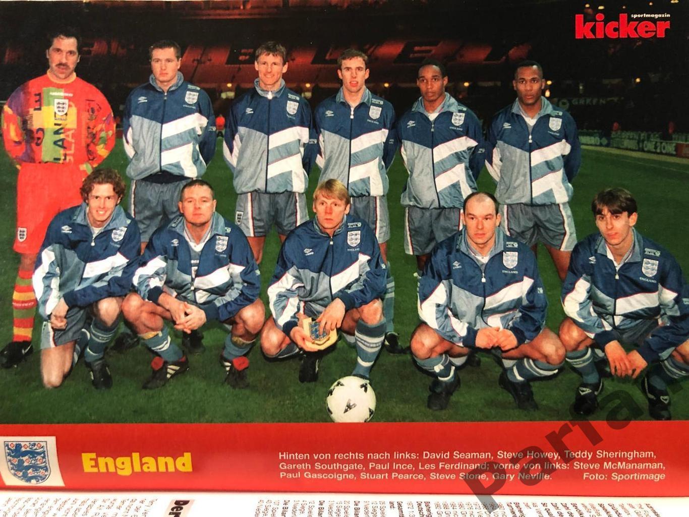 Футбол, Кикер/Kicker/Киккер Чемпионат Европы 1996 спецвыпуск Россия 1