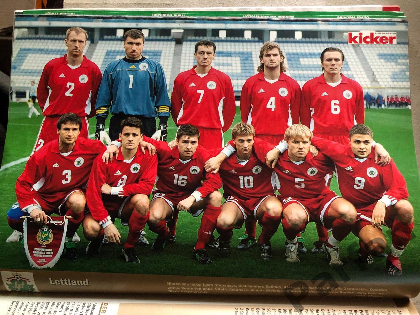 Футбол, Кикер/Kicker Чемпионат Европы 2004 Спецвыпуск Росссия Латвия 4