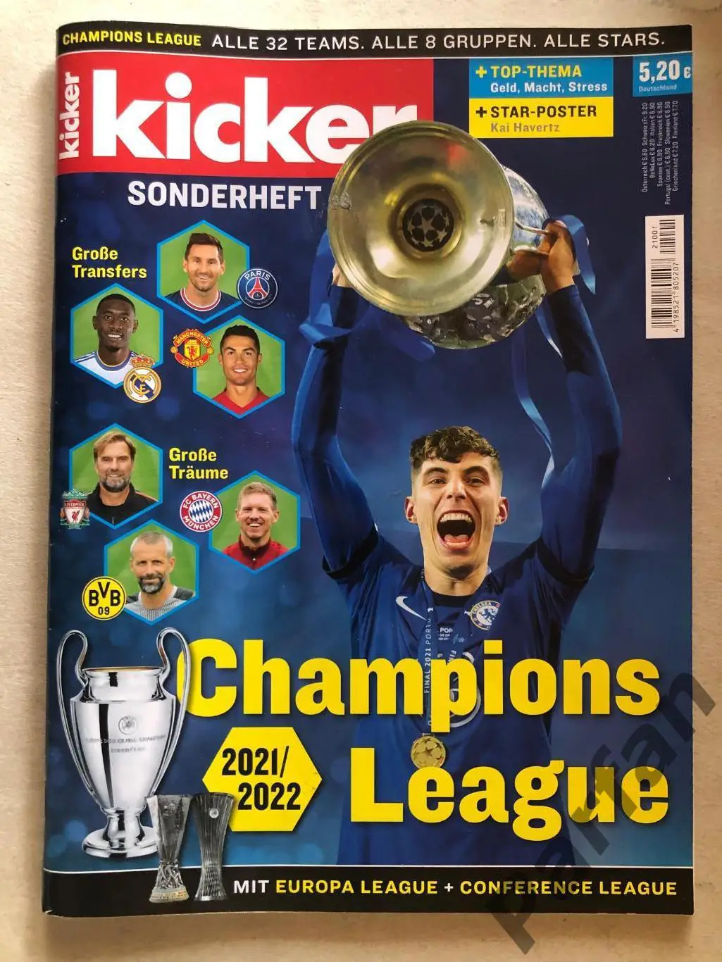 Футбол спецвыпуск Кикер/Kicker Champions league 2021/22