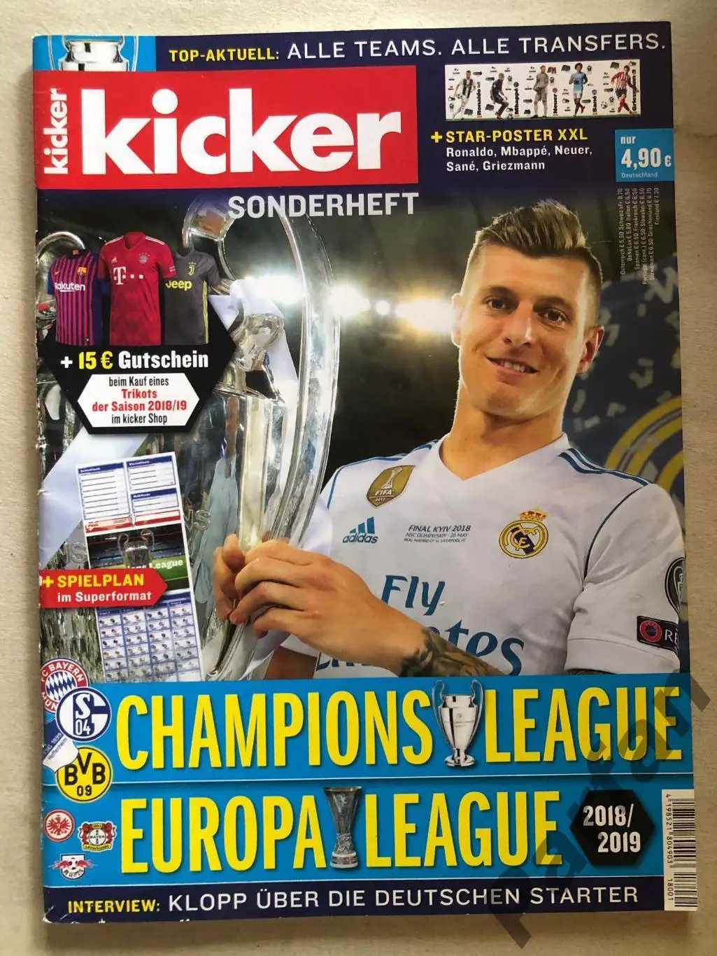 Футбол спецвыпуск Кикер/Kicker Champions league 2018/19