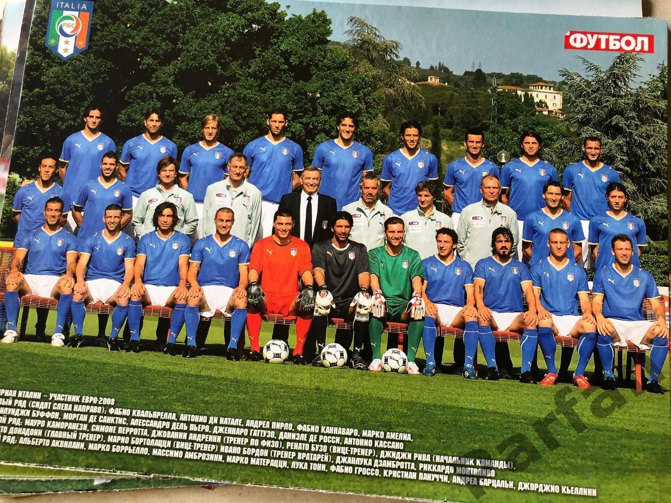футбол постер Італія/Чехія