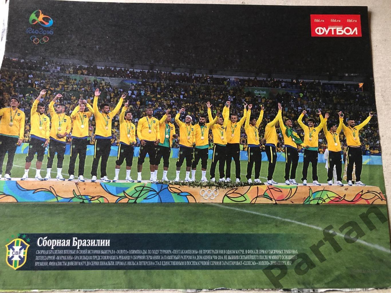 футбол постер Бразилія