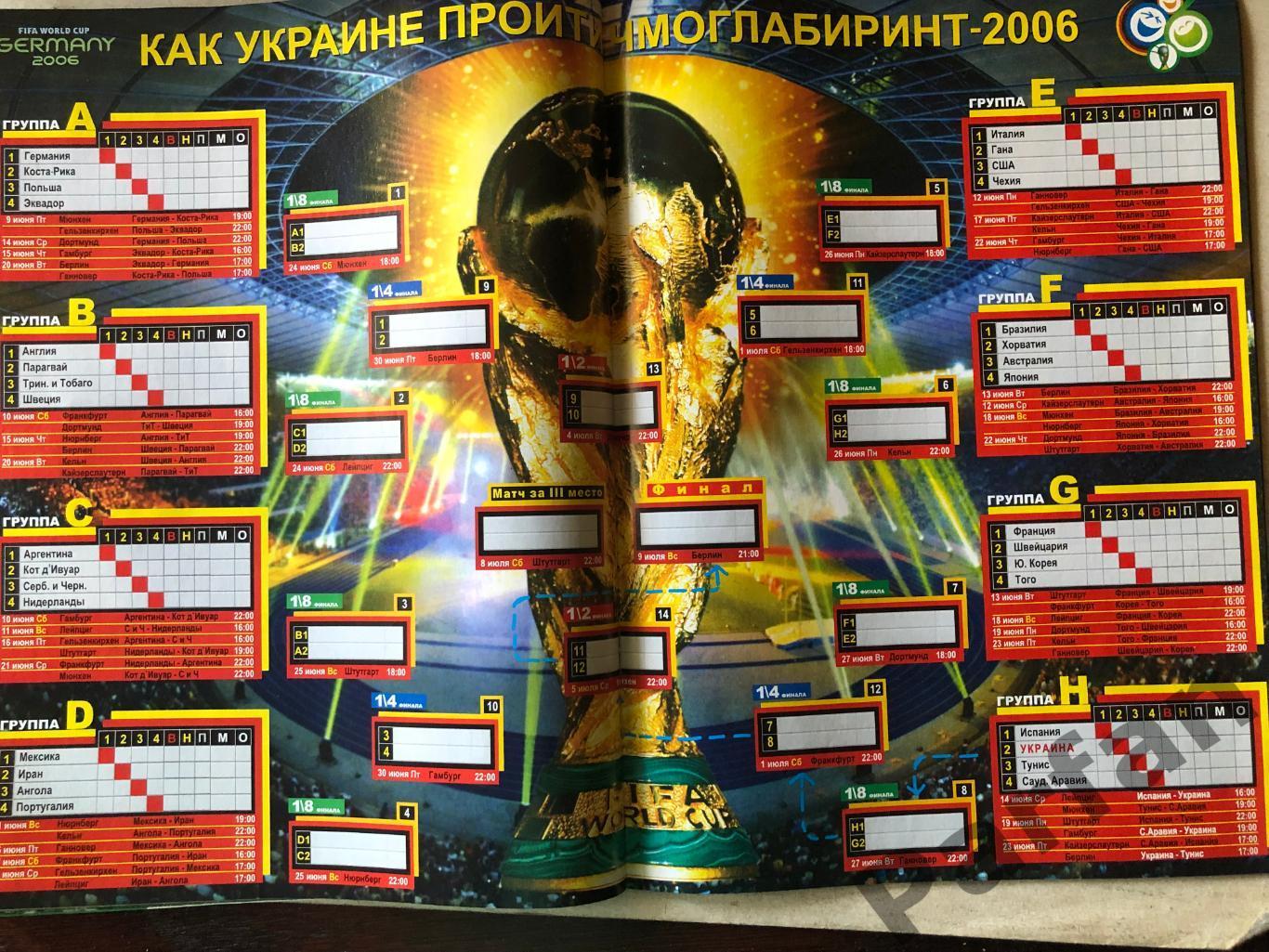 Журнал Футбол Україна 2006 Чемпіонат Світу Спецвипуск 7