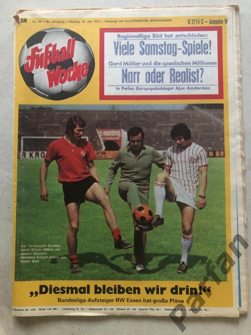 Fusball Woche/Kicker 1973