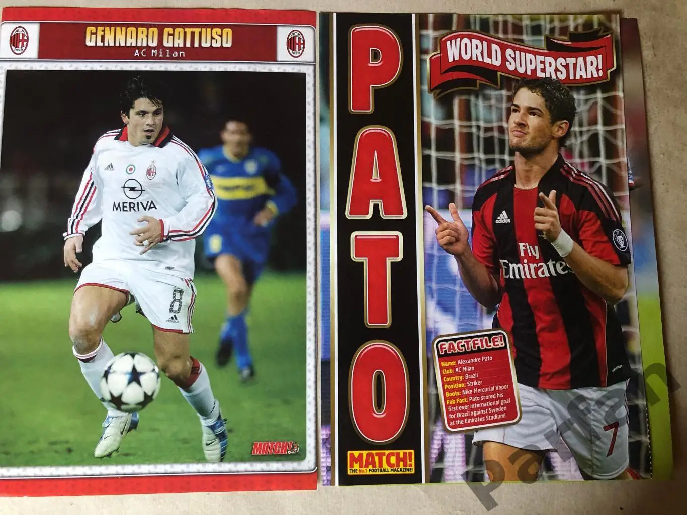 Футбол MATCH! Мілан лот 15 постерів 2