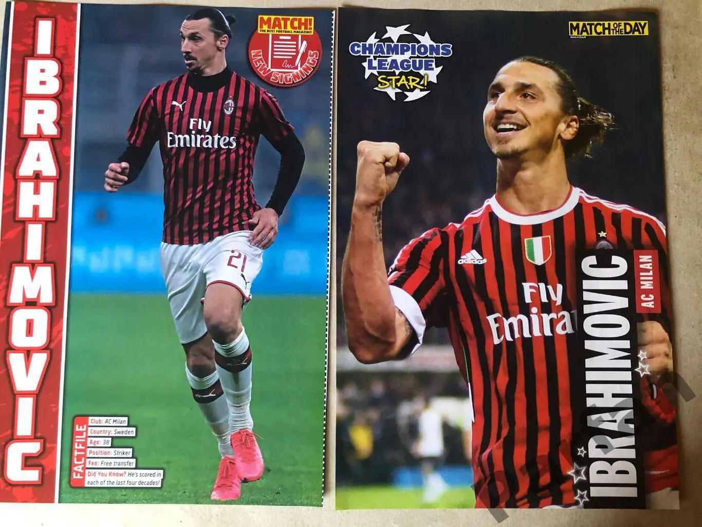 Футбол MATCH! Мілан лот 15 постерів