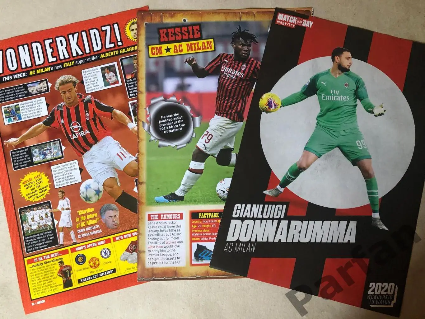 Футбол MATCH! Мілан лот 15 постерів 6