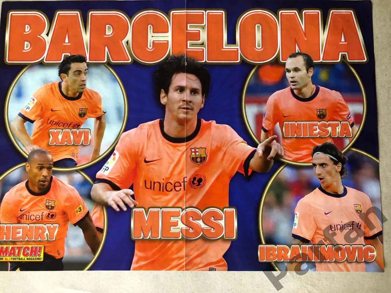 Футбол MATCH! Постер Барселона