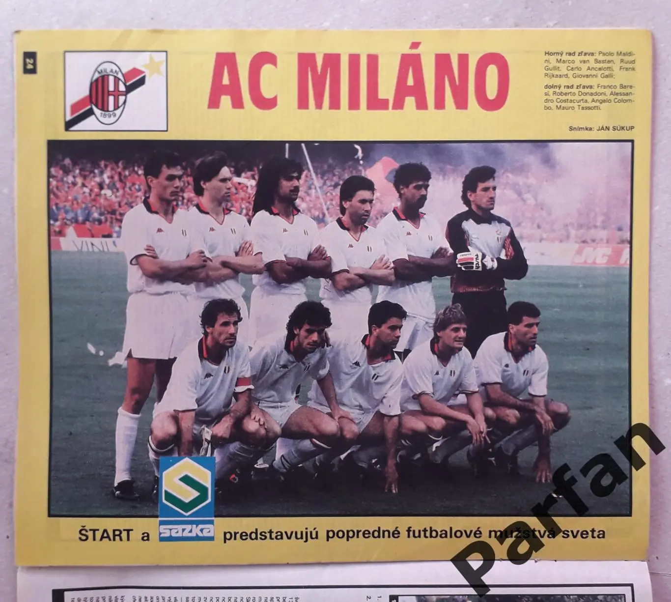 Футбол Старт/Start 1989 №39 Мілан 2