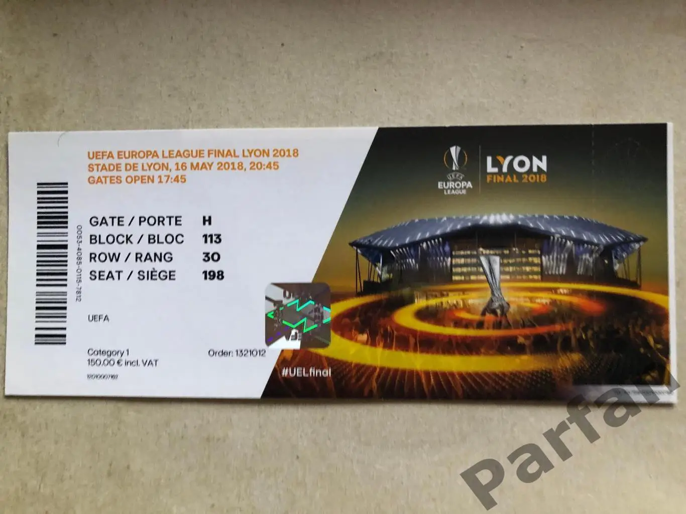 Ліга Європи Фінал Марсель - Атлетико Мадрид 2018 Marseille v Atletico Madrid