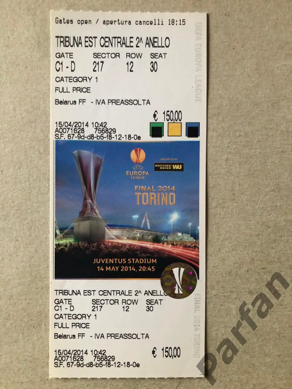 Ліга Європи Фінал Севілья - Бенфіка 2014 Sevilla v SL Benfica