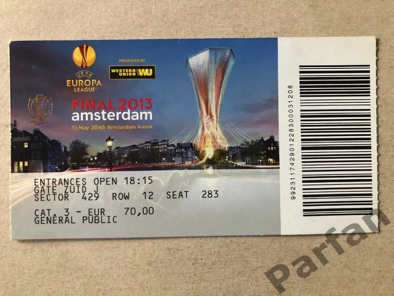 Ліга Європи Фінал Челсі - Бенфіка 2013 Chelsea FC v SL Benfica