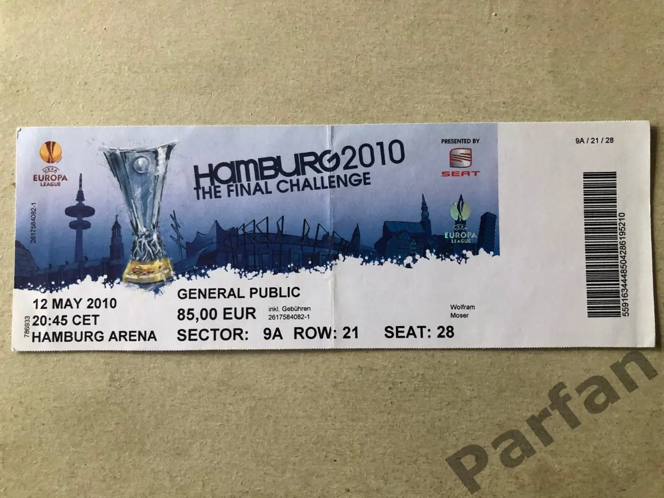 Ліга Європи Фінал Атлетико - Фулхем 2010 Atletico Madrid v Fulham