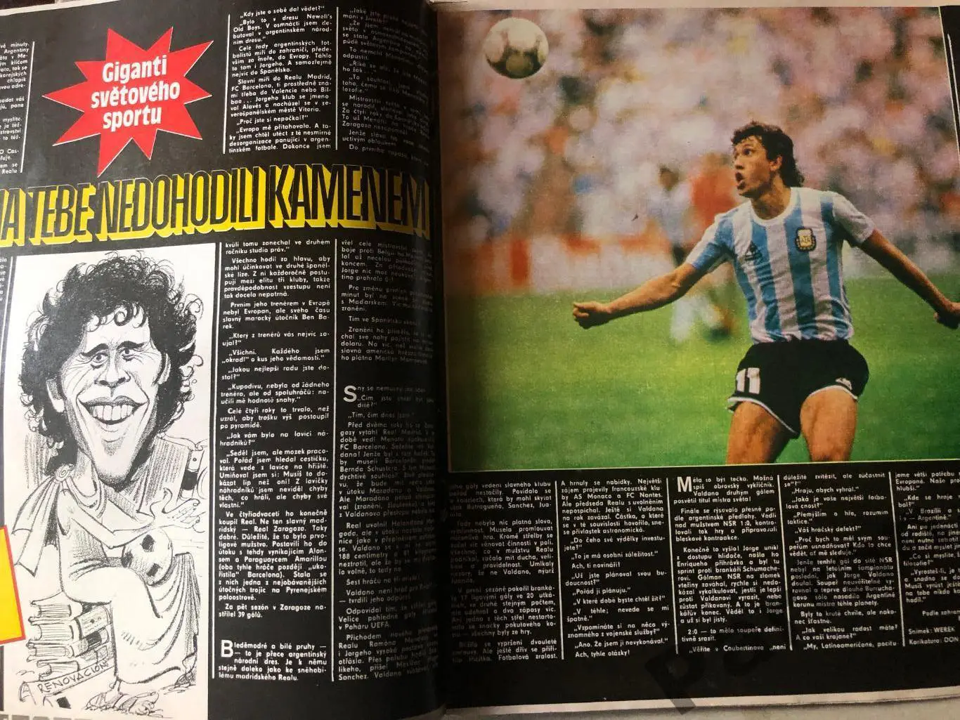 Стадіон/Stadion 1986 №36 Пеле Вальдано 2