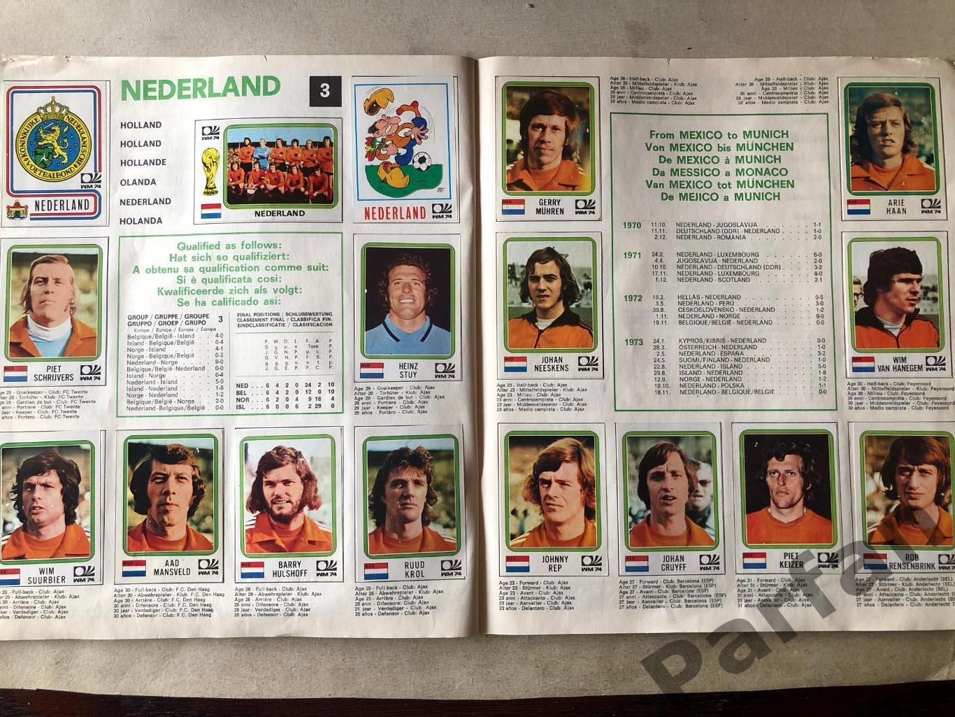 Паніні/Panini Чемпіонат Світу/World Cup 1974 5