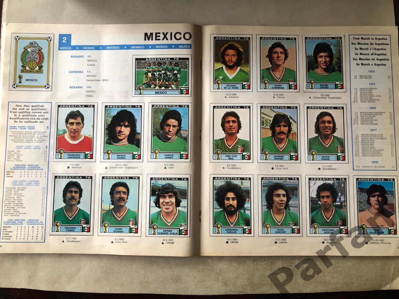 Паніні/Panini Чемпіонат Світу/World Cup 1978 3