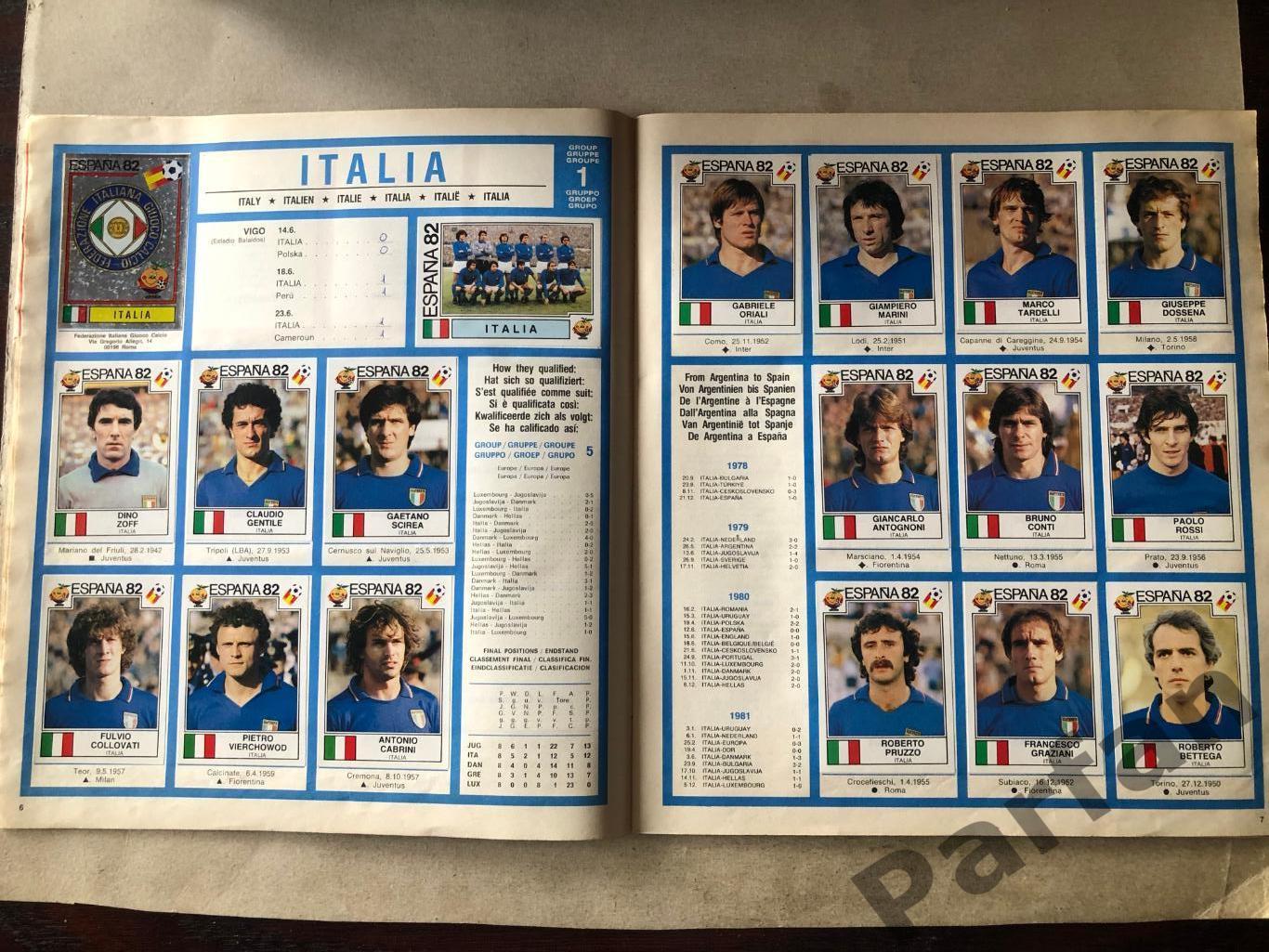 Паніні/Panini Чемпіонат Світу/World Cup 1982 2
