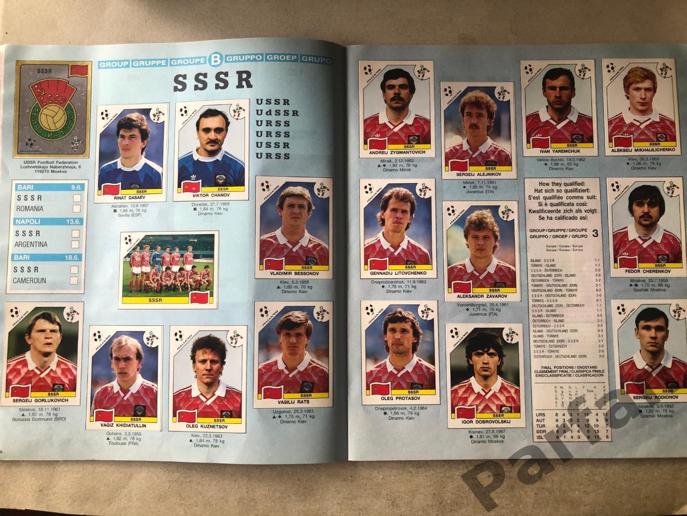 Паніні/Panini Чемпіонат Світу/World Cup 1990 5