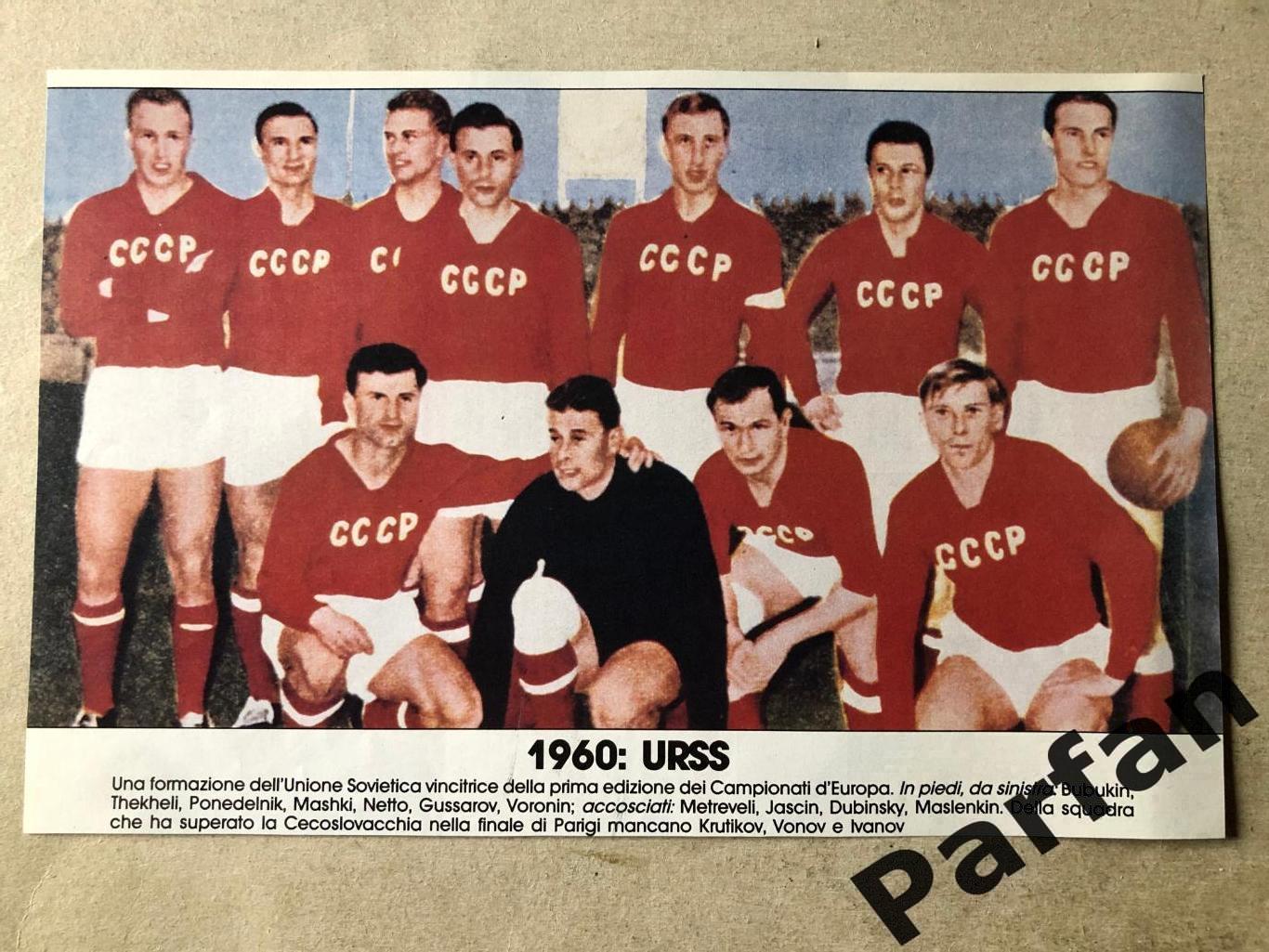 Guerin Sportivo постер СССР 1960 Чемпіон Європи