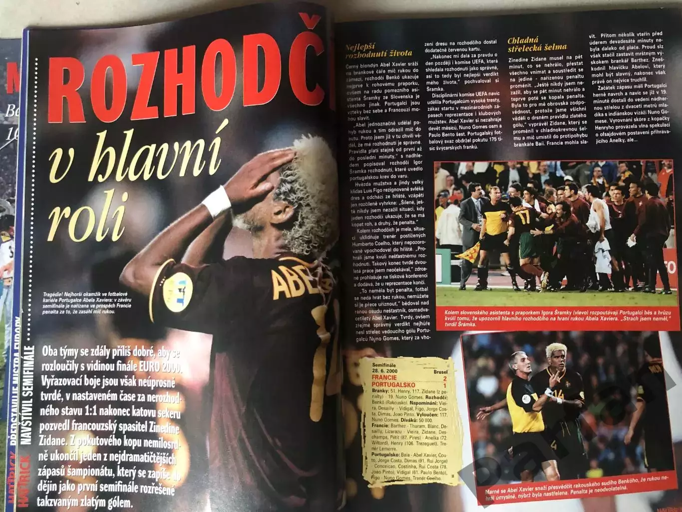 Футбол, Hattrick Чемпіонат Європи 2000 Спецвипуск Підсумки/Хроніка 3
