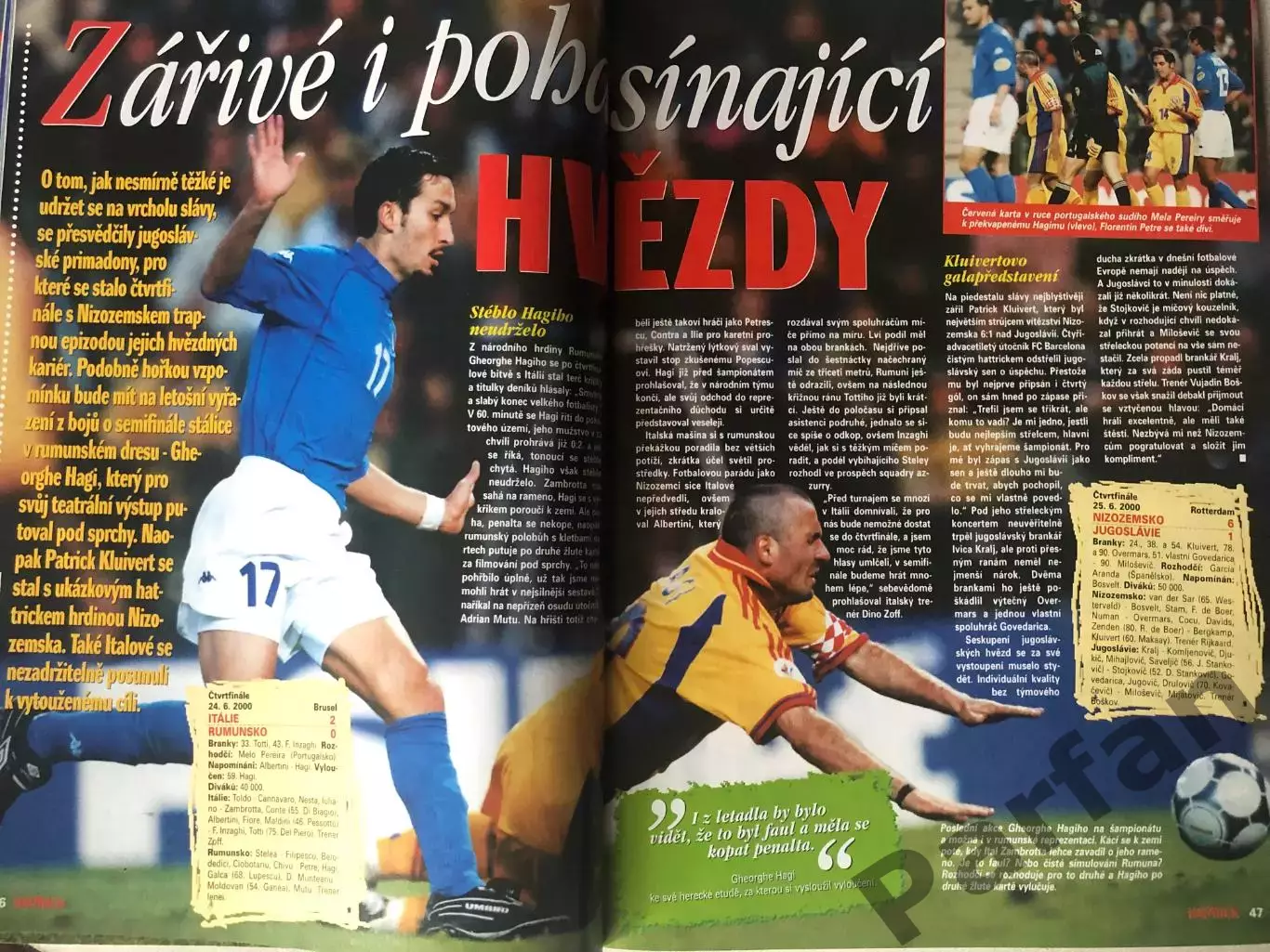 Футбол, Hattrick Чемпіонат Європи 2000 Спецвипуск Підсумки/Хроніка 5