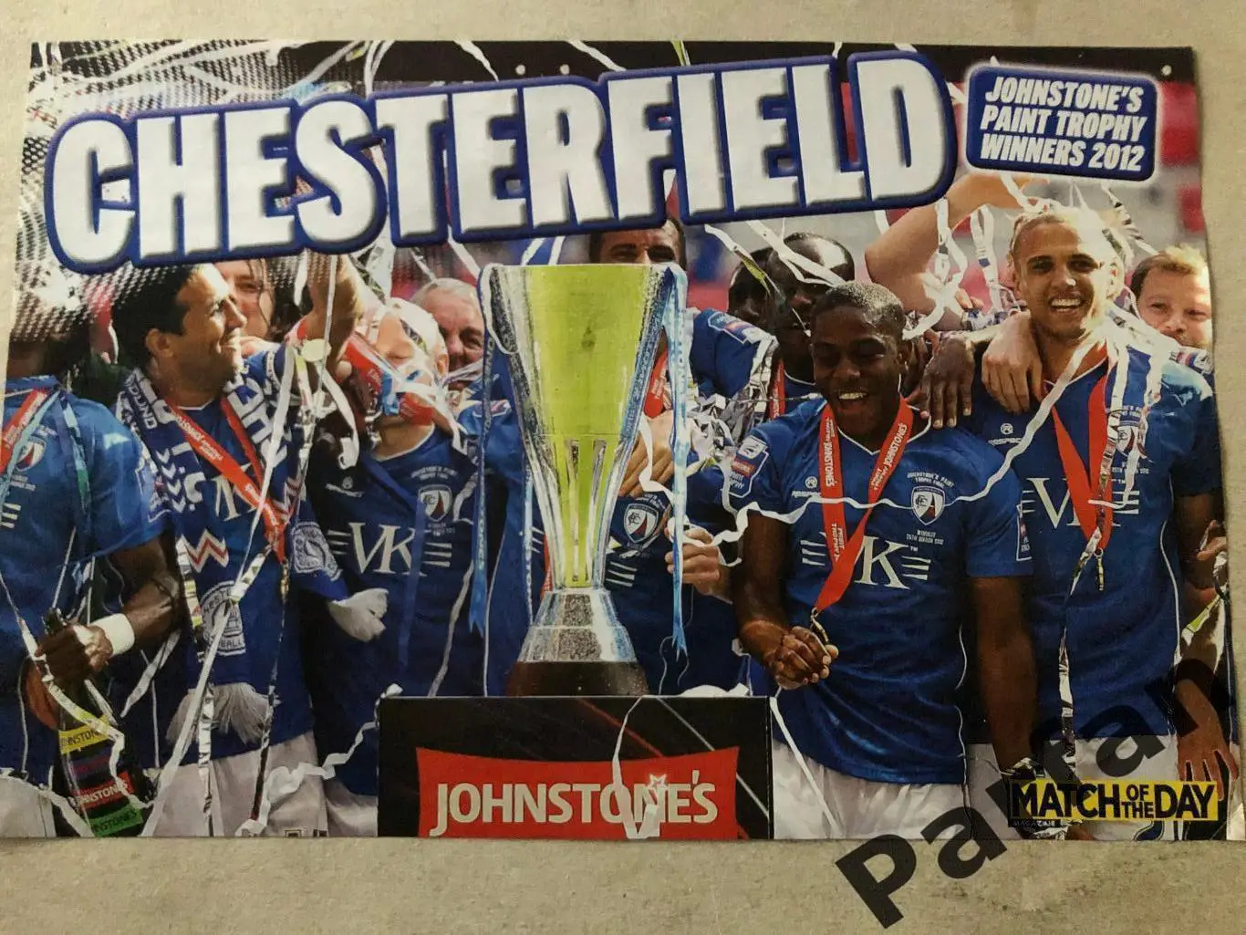 Футбол Match of the Day Постер Честерфілд А-4