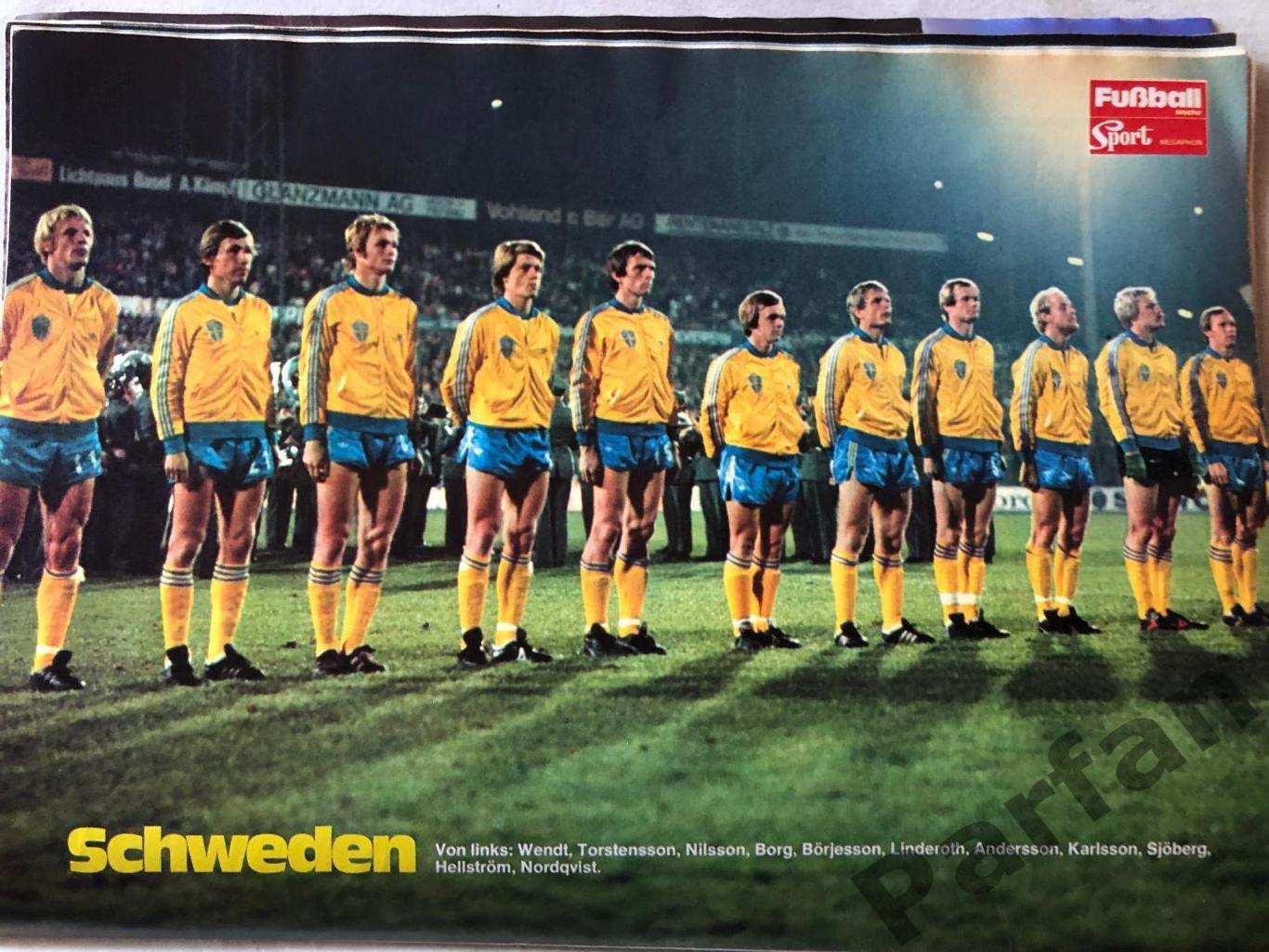 Fusball Woche/Kicker Швеція 1978