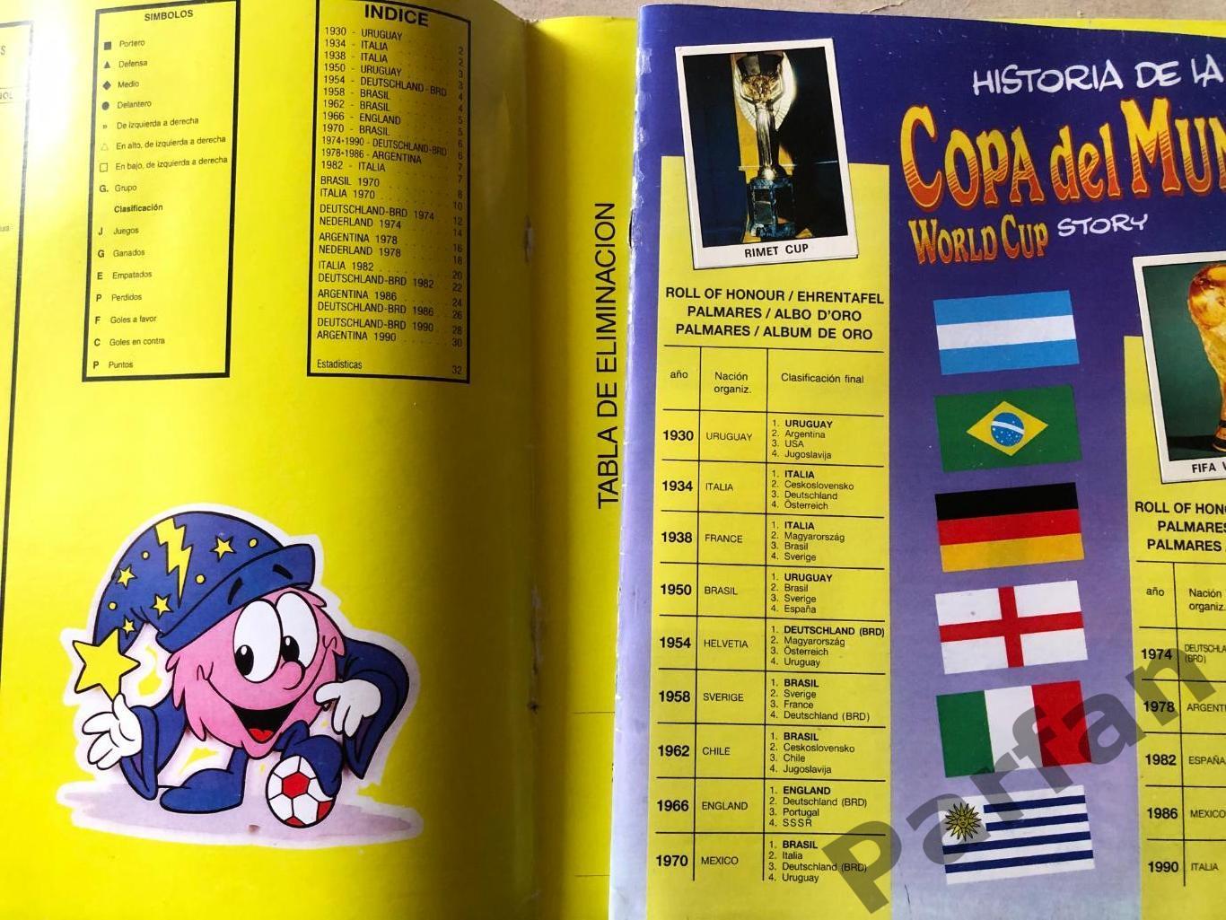 Паніні/Panini Історія Чемпіонатів Світу Світу/World Cup Story 1990 7