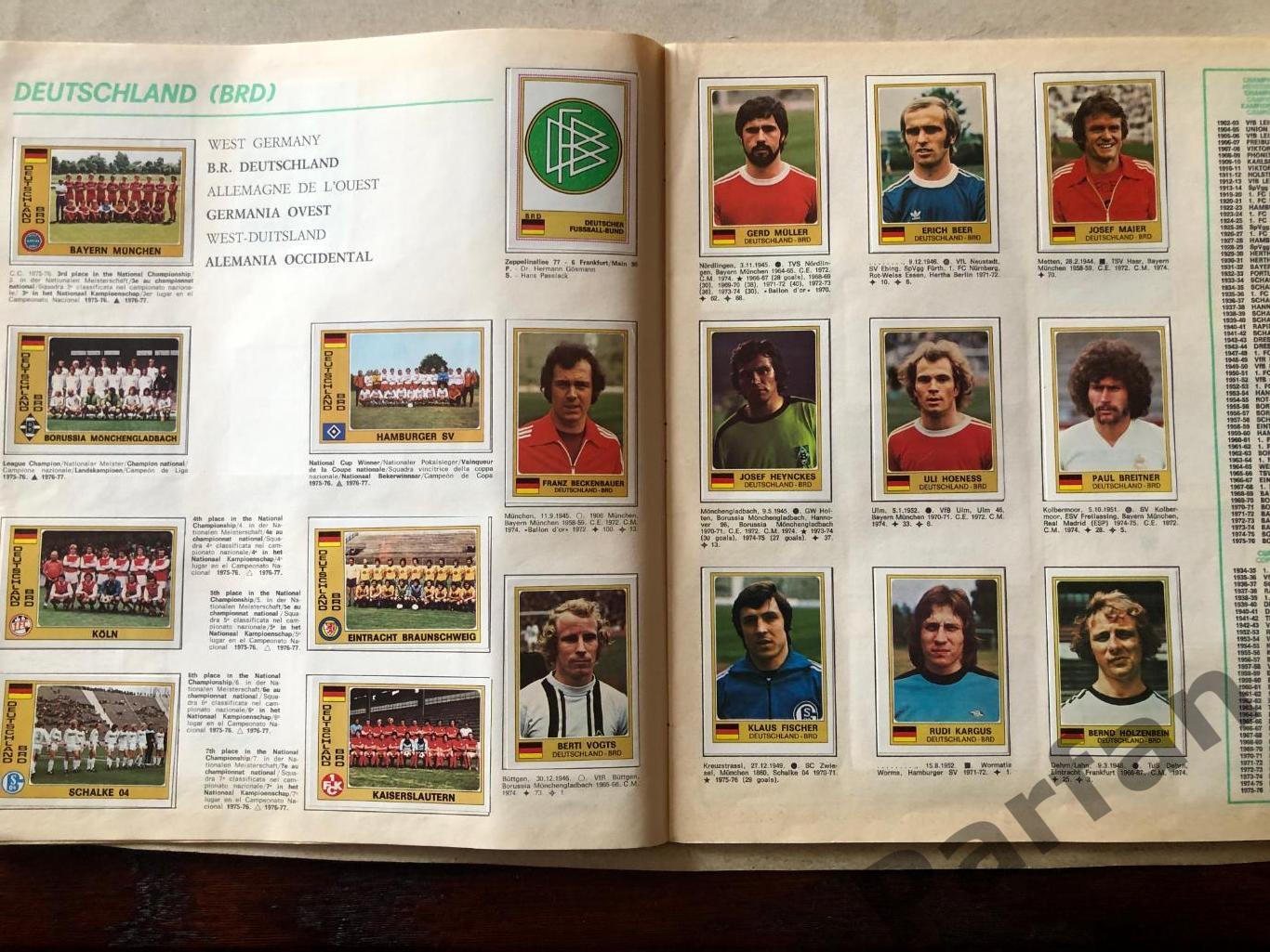 Паніні/Panini ЄвроФутбол/EuroFootball 1977 2