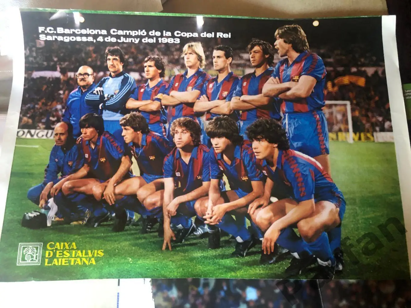 Футбол Плакат Барселона Марадона