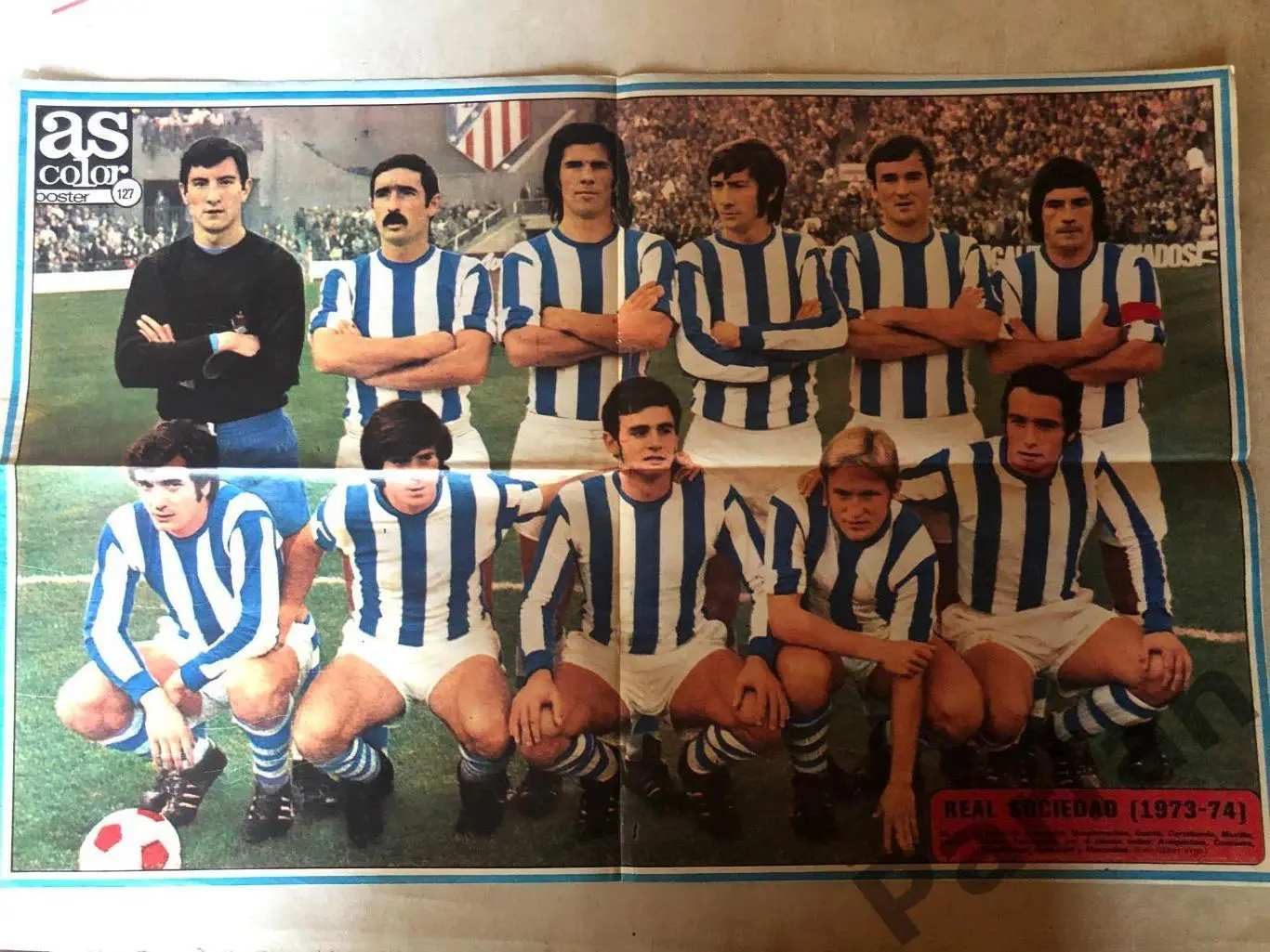 Футбол, AS Color Постер Реал Сосьедад