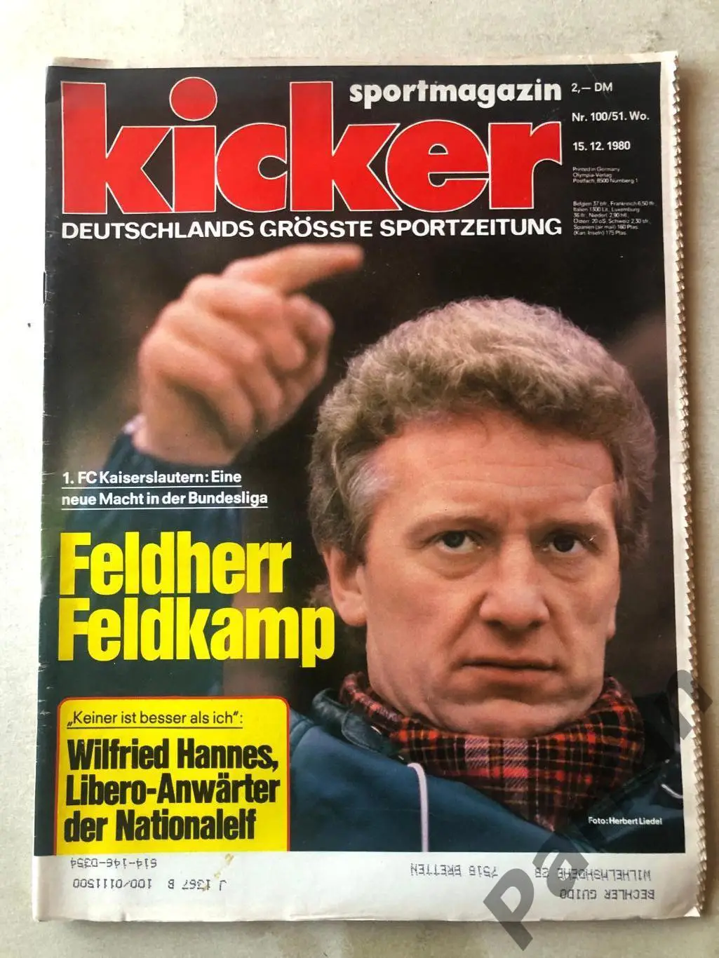 Футбол, Кікер/Kicker 1980 №51
