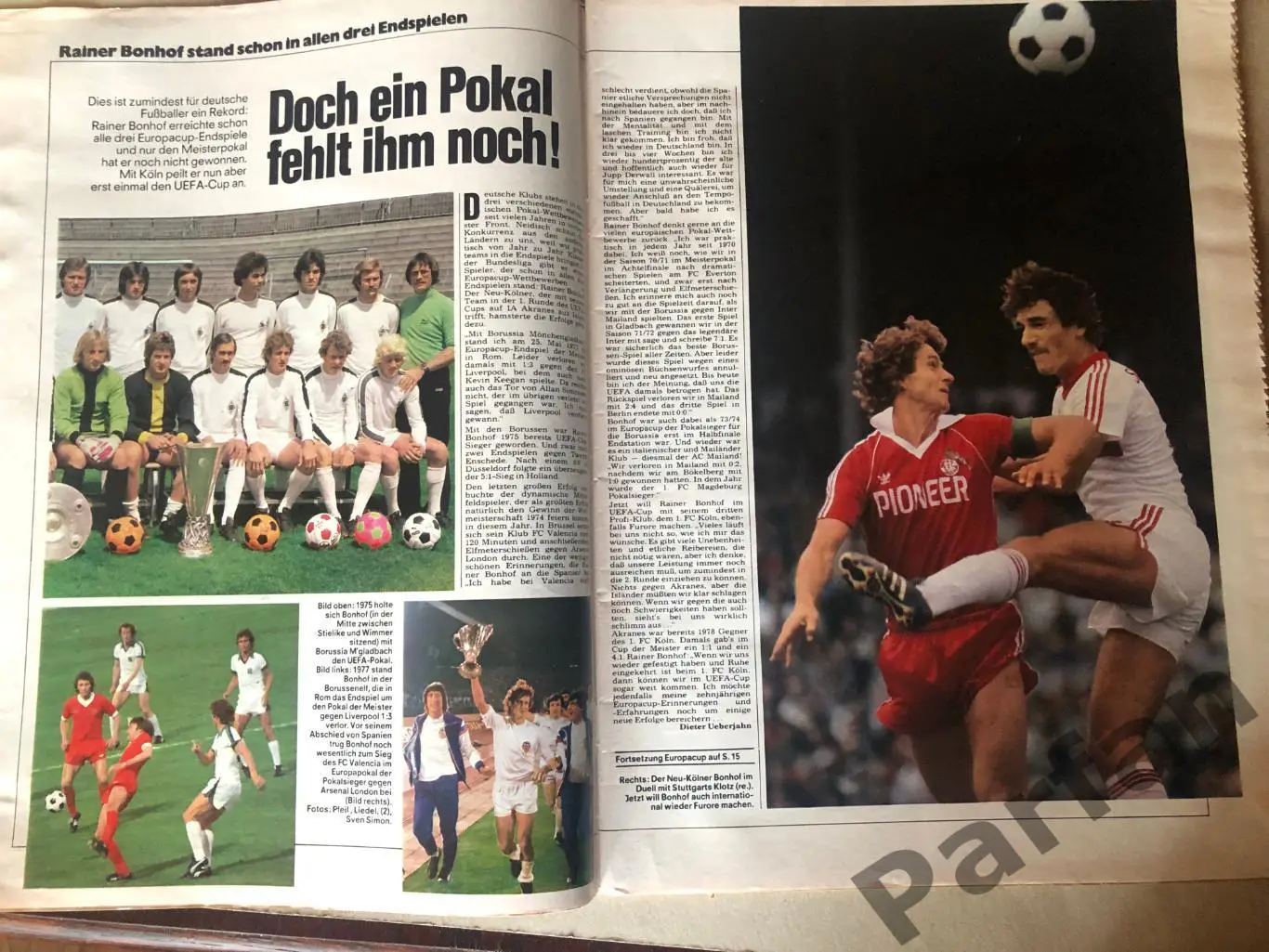 Футбол, Кікер/Kicker 1980 №38 Кальтц 1