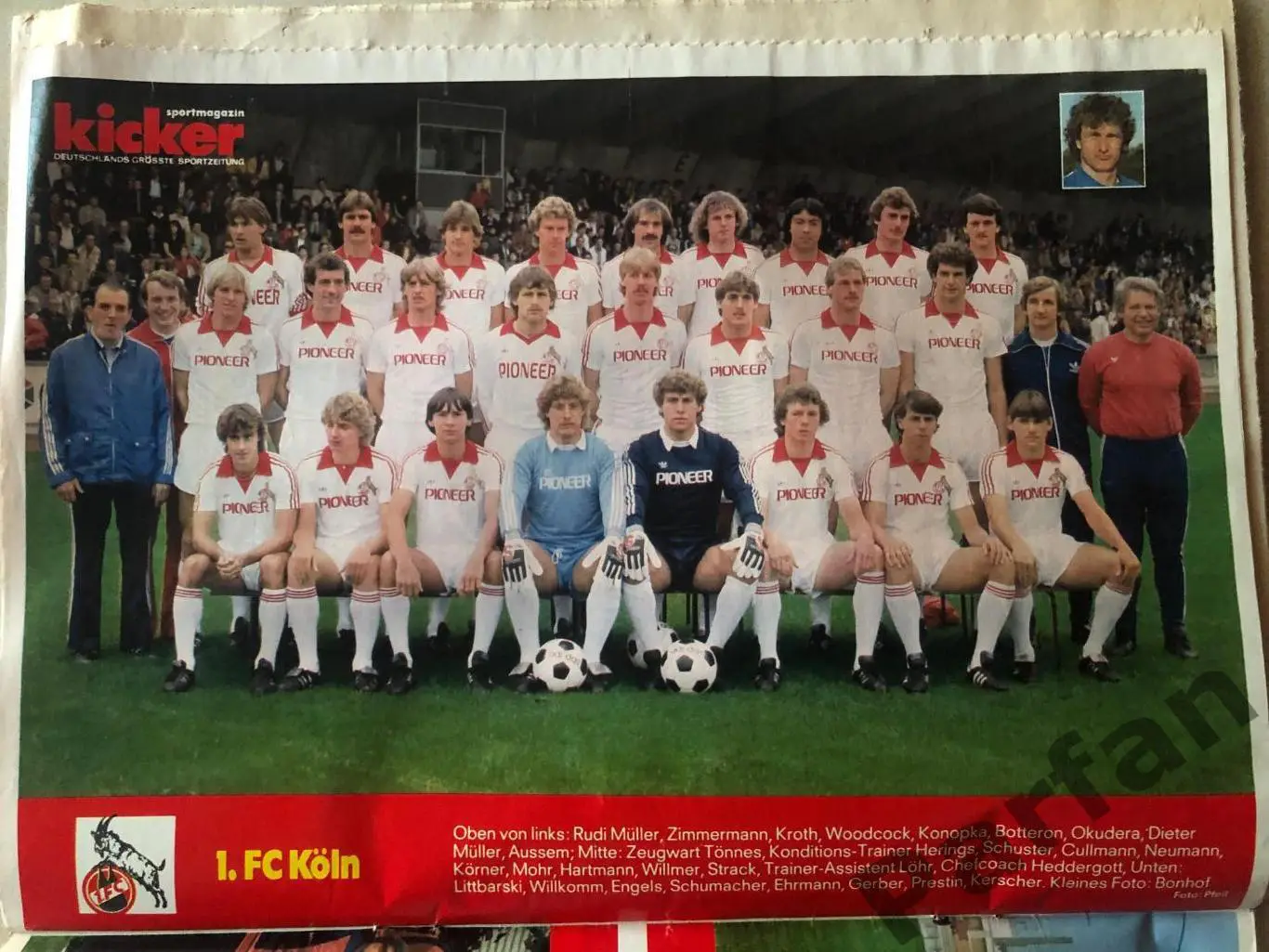 Футбол, Кікер/Kicker 1980 №33 Кельн 3