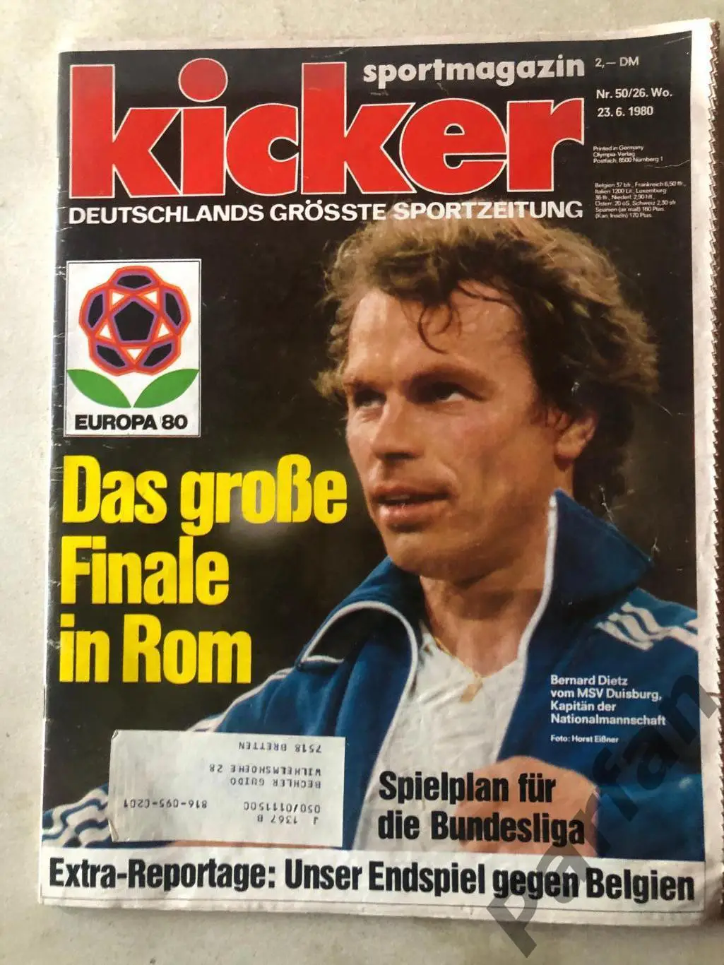 Футбол, Кікер/Kicker 1980 №26