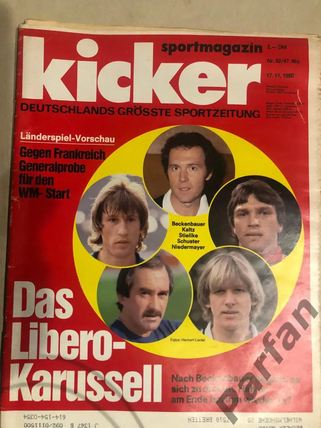 Футбол, Кікер/Kicker 1980 №47