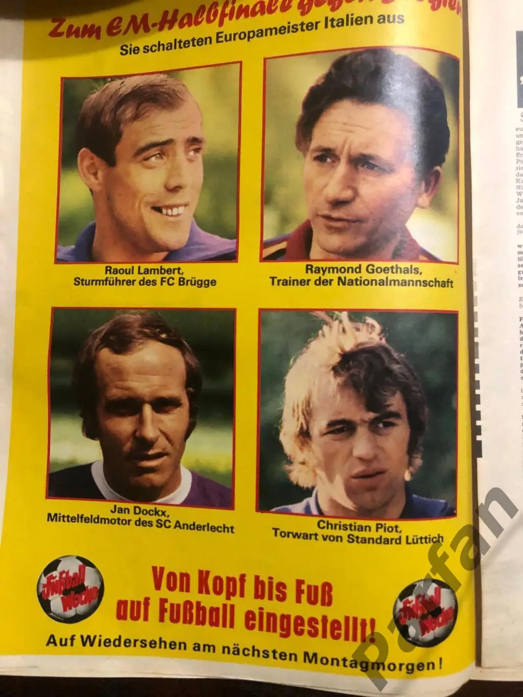 Fusball Woche/Kicker 1972 2