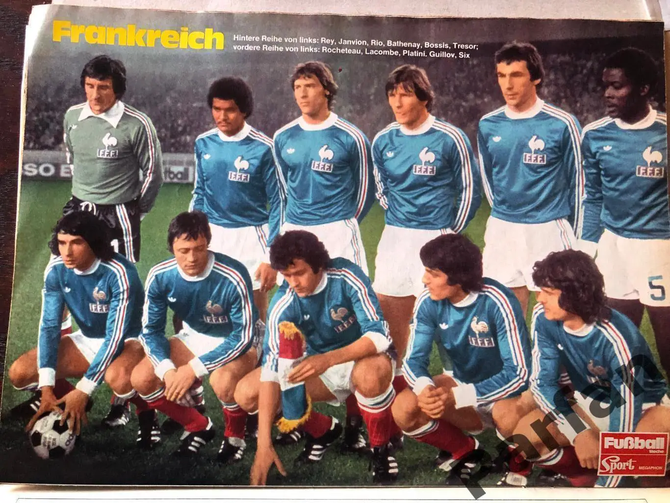 Постер Fusball Woche/Kicker Франція 1978