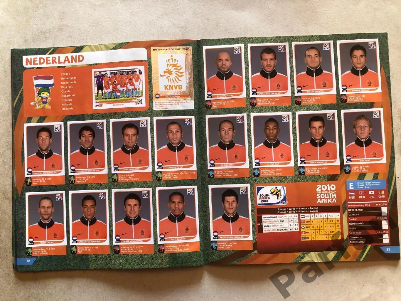 Паніні/Panini Чемпіонат Світу/World Cup 2010 2