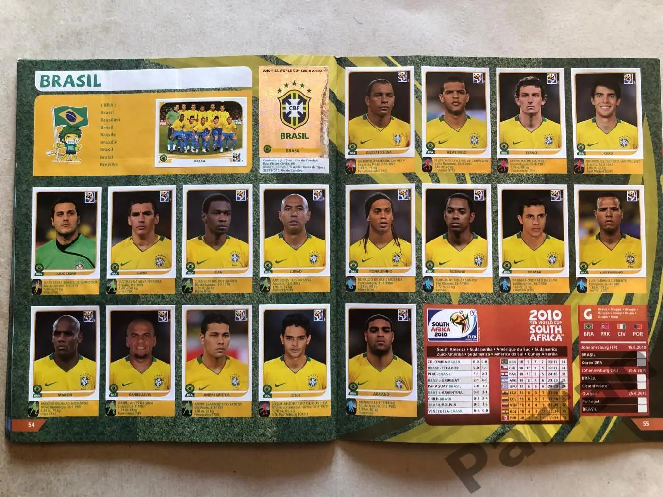 Паніні/Panini Чемпіонат Світу/World Cup 2010 5