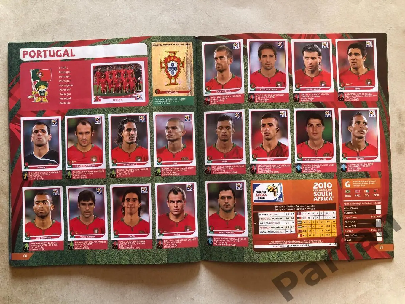 Паніні/Panini Чемпіонат Світу/World Cup 2010 6