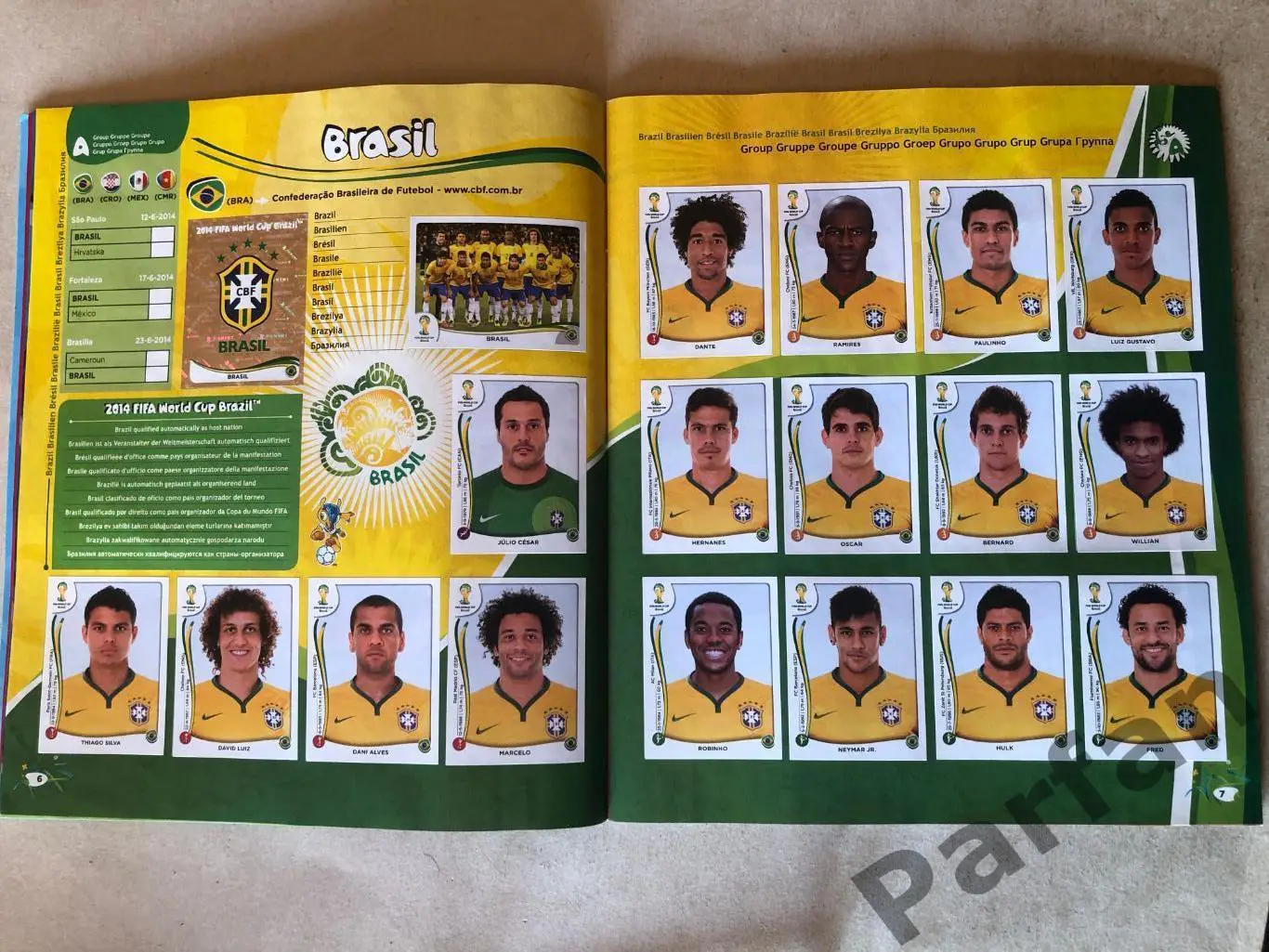 Паніні/Panini Чемпіонат Світу/World Cup 2014 1