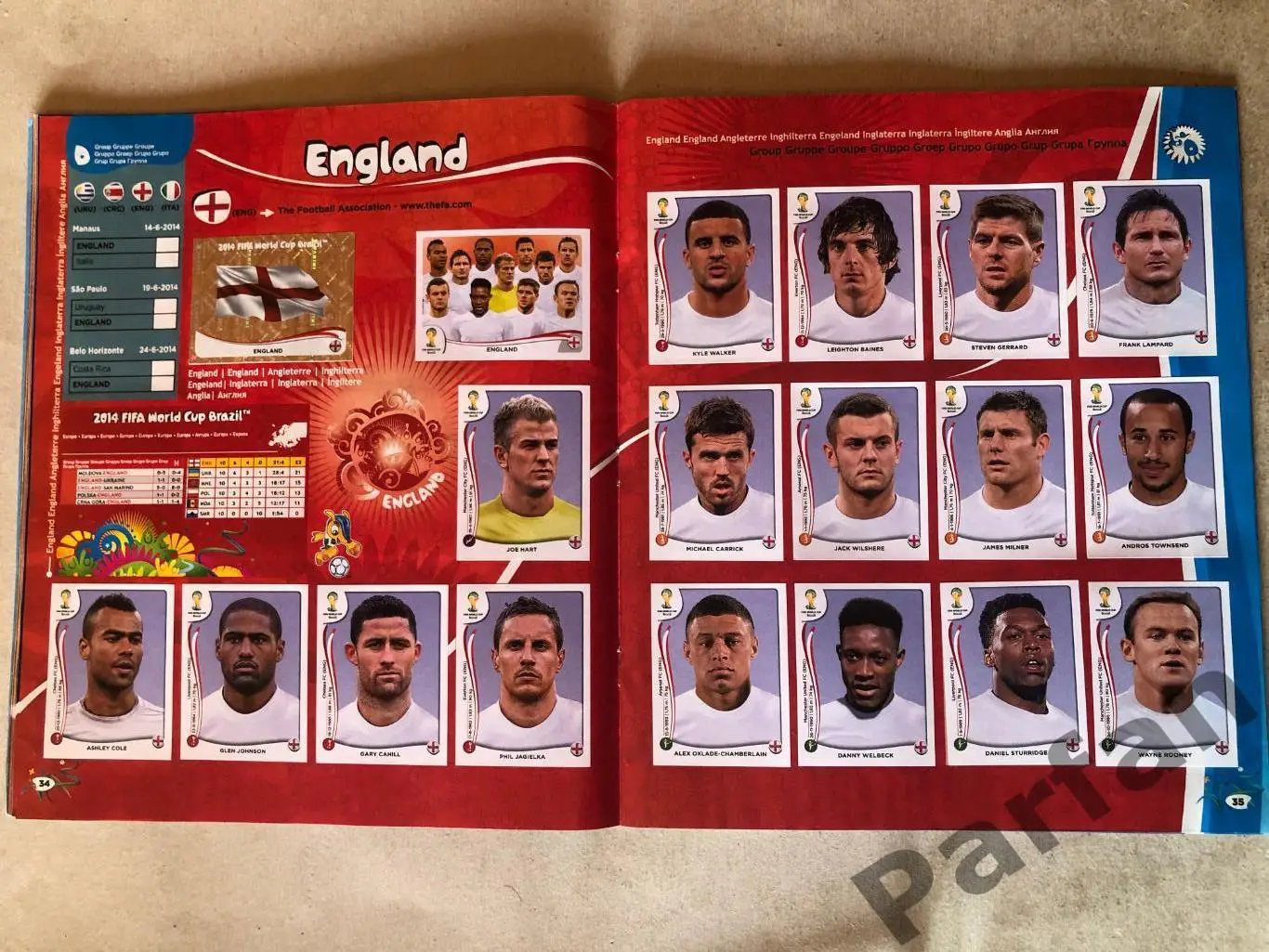 Паніні/Panini Чемпіонат Світу/World Cup 2014 4