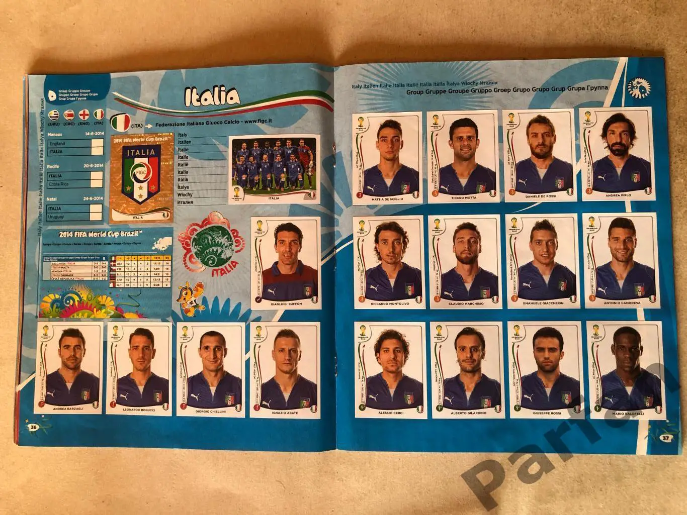 Паніні/Panini Чемпіонат Світу/World Cup 2014 5