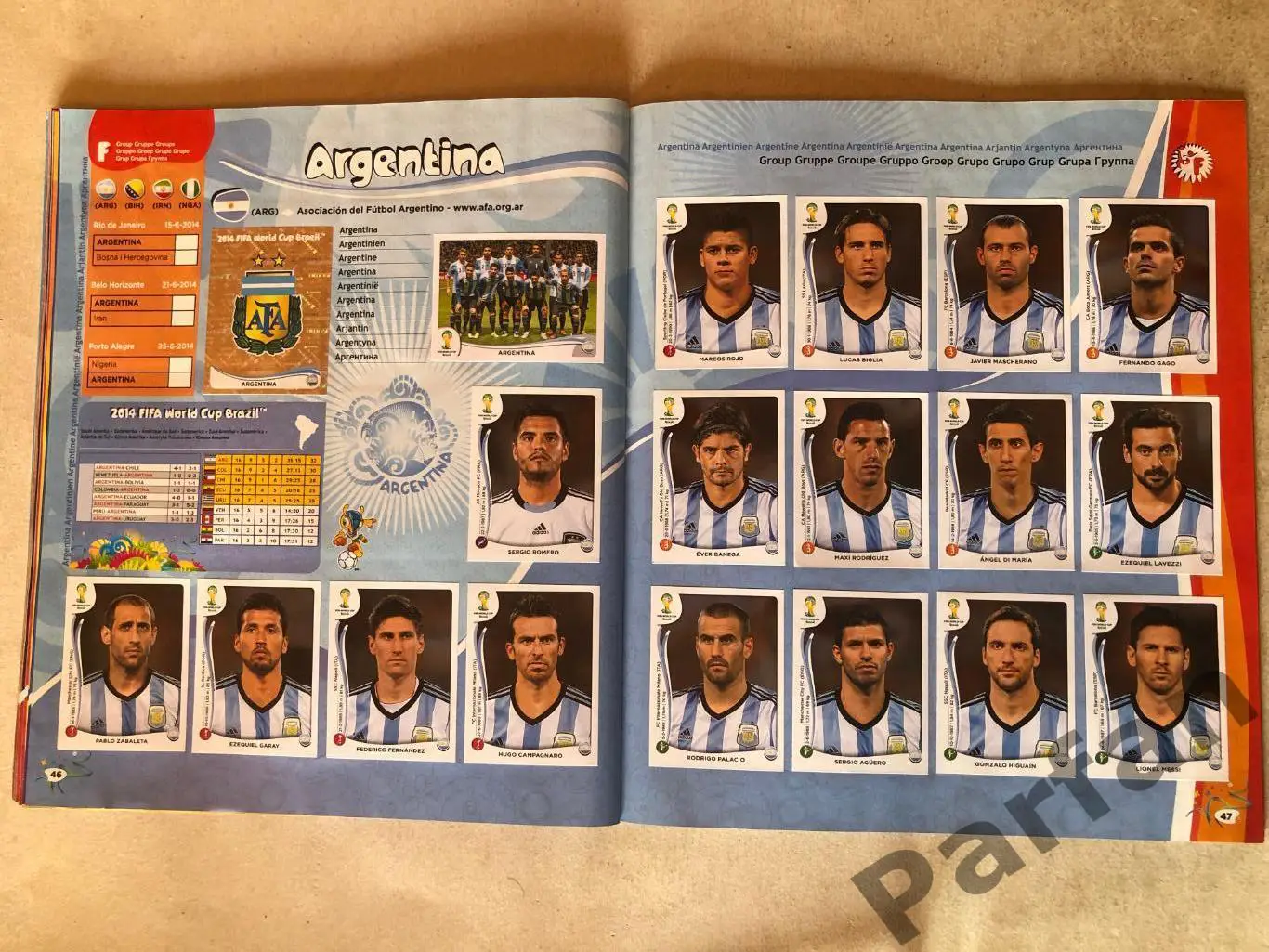 Паніні/Panini Чемпіонат Світу/World Cup 2014 3